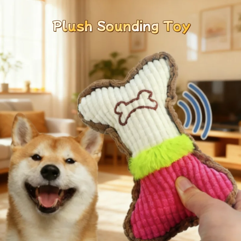 Teeth Cleaning Dog Chew Bone - قطعة واحدة من لعبة العظام المصنوعة