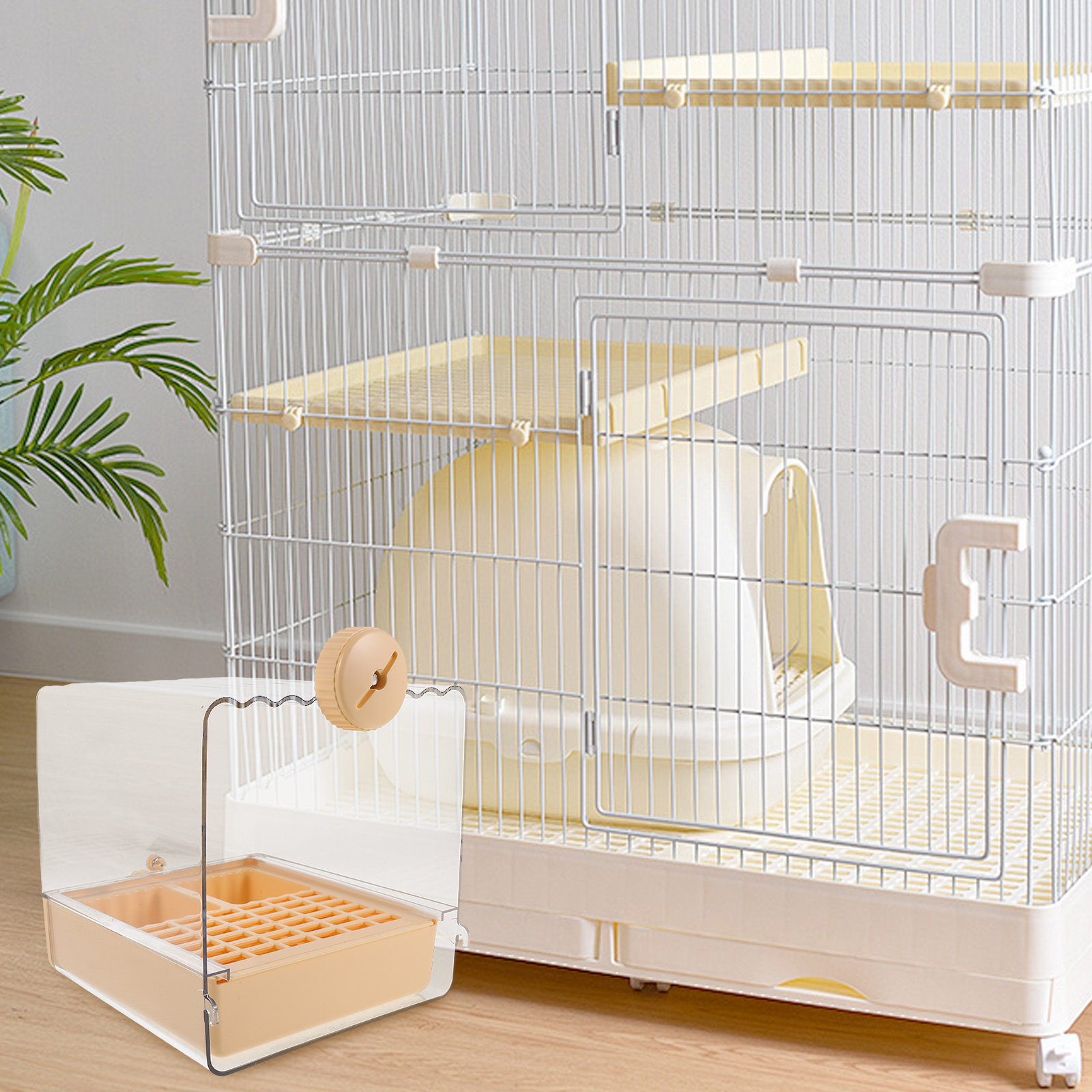 Pet Feeders - وعاء حمام معلق للطيور، وعاء تغذية