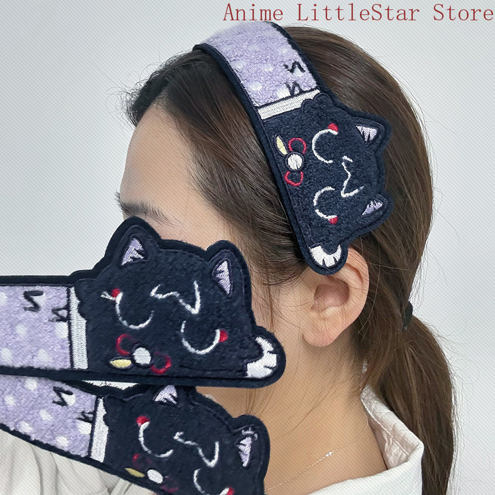 Cat Toys - ملصق قطعة شعر طويلة بقصة غرة