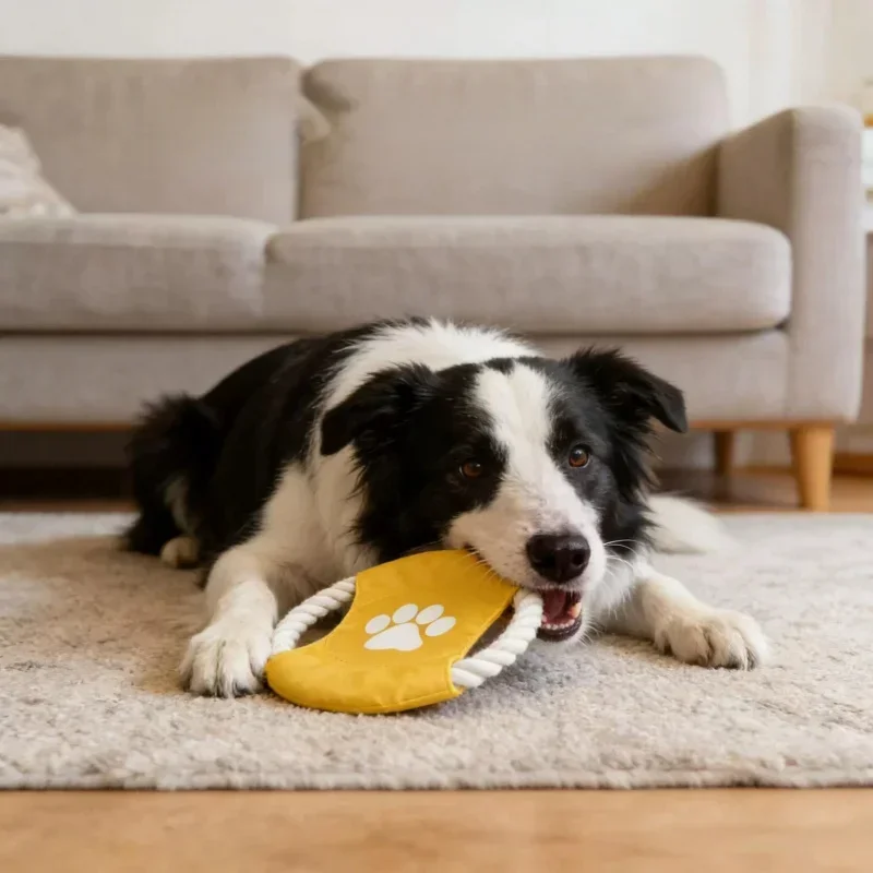 لعبة فريسبي للكلاب من حبل القط - مراجعة Flying Disc Dog Training Toy وسعره