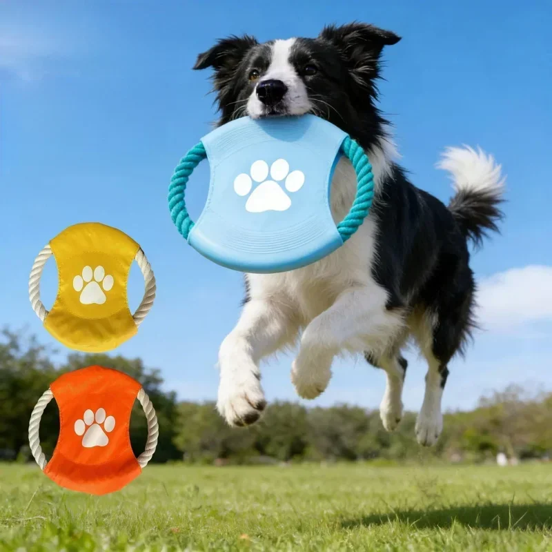 لعبة فريسبي للكلاب من حبل القط - مراجعة Flying Disc Dog Training Toy وسعره