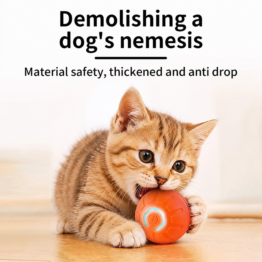 كرة لعبة تفاعلية أوتوماتيكية ل - مراجعة Automatic Moving Dog Ball وسعره