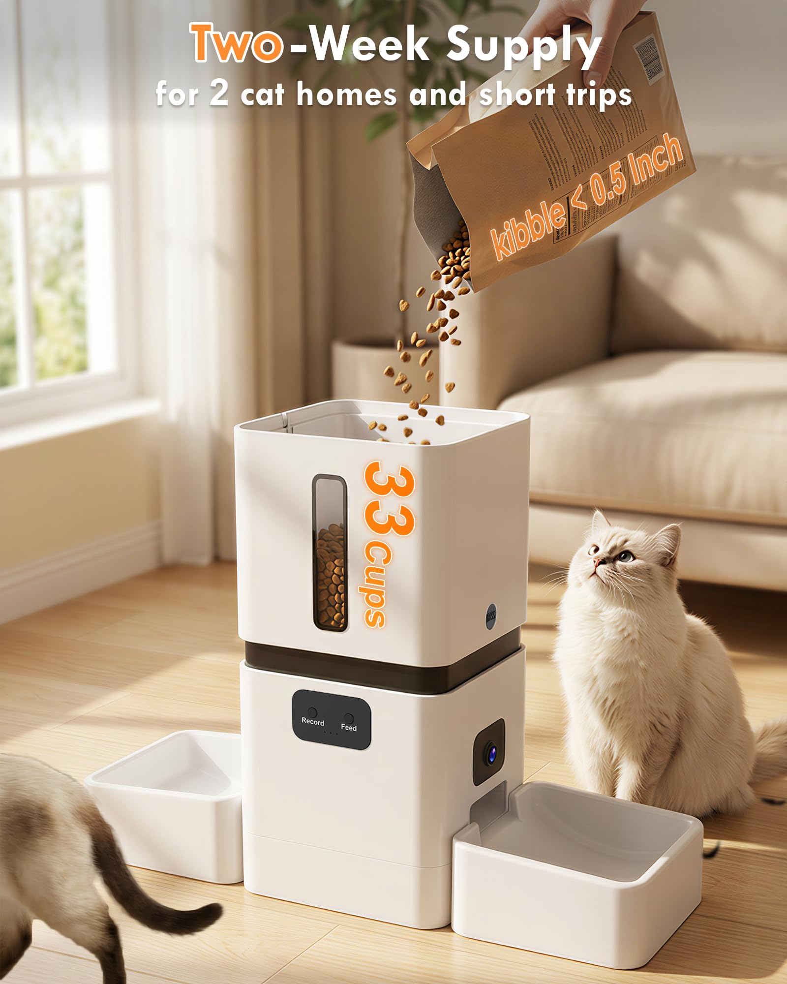 موزع طعام أوتوماتيكي ذكي للحيو - مراجعة Pet Feeders وسعره