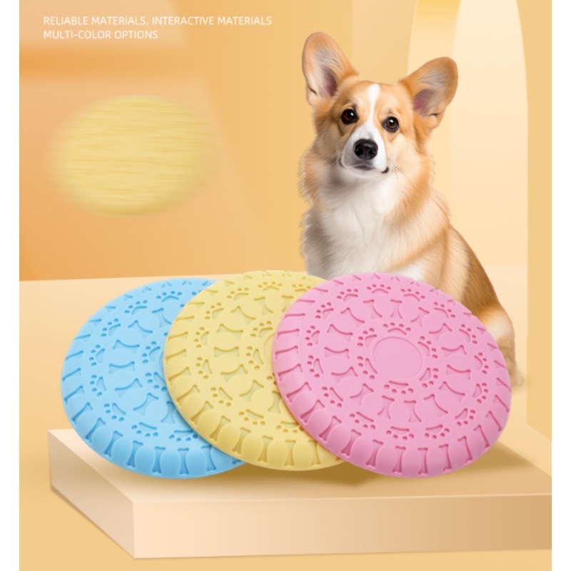 قرص طائر متين للكلاب المتوسطة/ - مراجعة Flying Disc Dog Training Toy وسعره